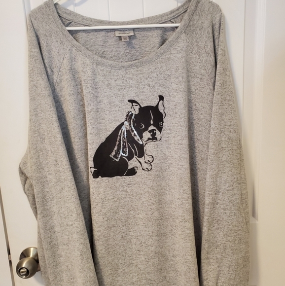 Frenchie Avenue grey sweater - Picture 1 of 4